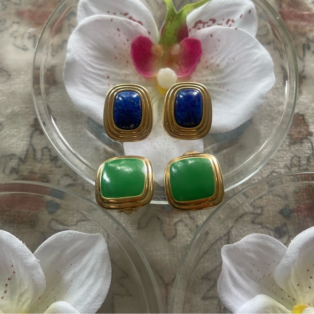 Christian Dior & Nina Ricci Vintage Earrings Bundle - Picture 7 of 8